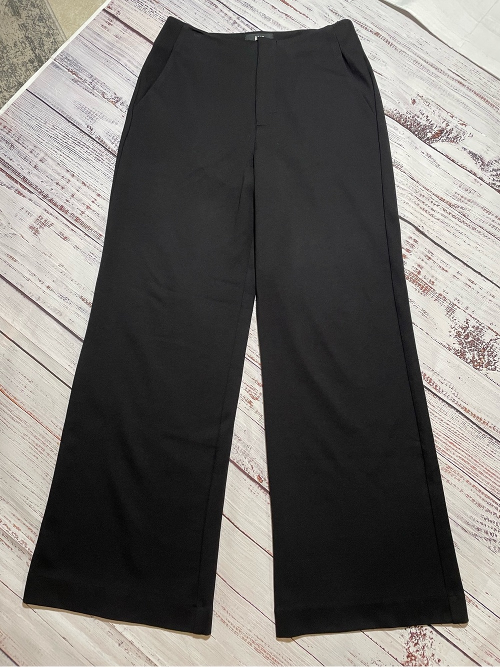Meg Ponti High Rise Wide Leg Trouser. Size 4.